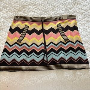 Missoni Multicolor Chevron Mini Skirt